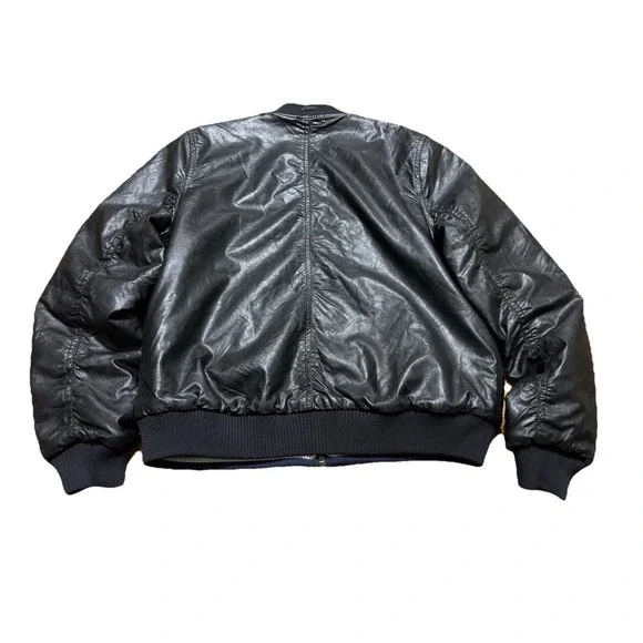 BLANKNYC Women's Faux Leather Moto Reversible Floral Jacquard Jacket Size Medium - Picture 7 of 16